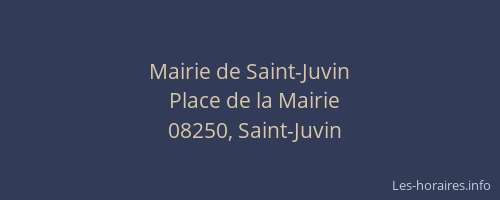 Mairie de Saint-Juvin