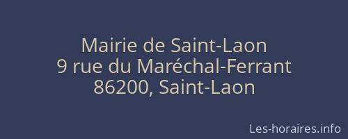 Mairie de Saint-Laon