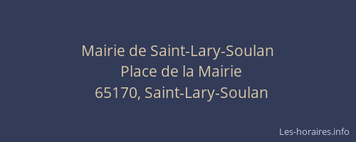 Mairie de Saint-Lary-Soulan