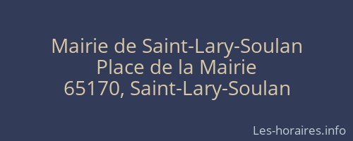 Mairie de Saint-Lary-Soulan