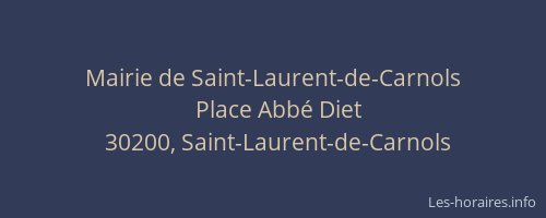 Mairie de Saint-Laurent-de-Carnols