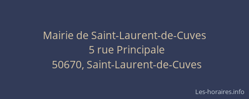 Mairie de Saint-Laurent-de-Cuves