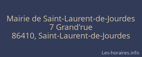 Mairie de Saint-Laurent-de-Jourdes