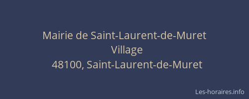 Mairie de Saint-Laurent-de-Muret