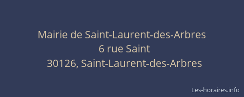 Mairie de Saint-Laurent-des-Arbres