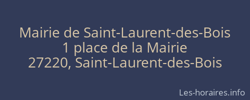 Mairie de Saint-Laurent-des-Bois