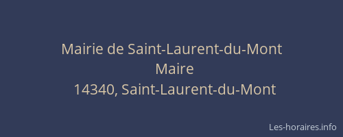 Mairie de Saint-Laurent-du-Mont