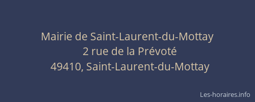 Mairie de Saint-Laurent-du-Mottay