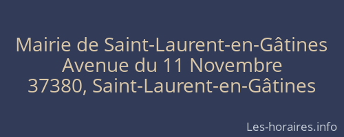 Mairie de Saint-Laurent-en-Gâtines