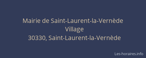 Mairie de Saint-Laurent-la-Vernède