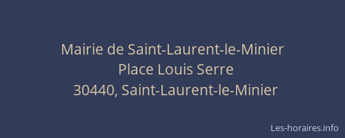 Mairie de Saint-Laurent-le-Minier