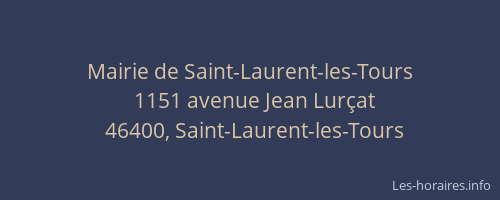 Mairie de Saint-Laurent-les-Tours