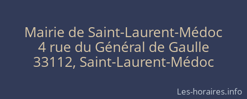 Mairie de Saint-Laurent-Médoc