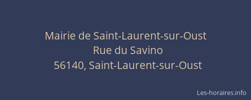 Mairie de Saint-Laurent-sur-Oust