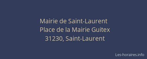 Mairie de Saint-Laurent
