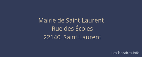 Mairie de Saint-Laurent