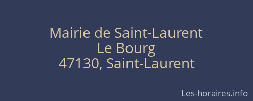 Mairie de Saint-Laurent