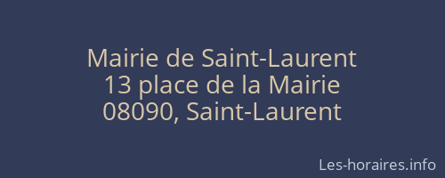 Mairie de Saint-Laurent