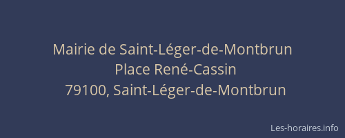 Mairie de Saint-L&eacute;ger-de-Montbrun