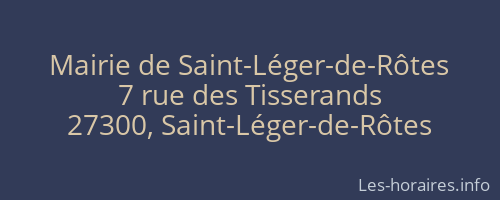 Mairie de Saint-Léger-de-Rôtes
