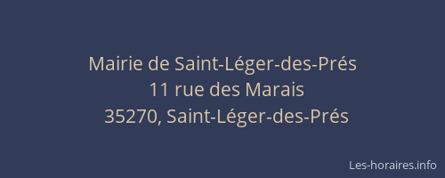 Mairie de Saint-Léger-des-Prés