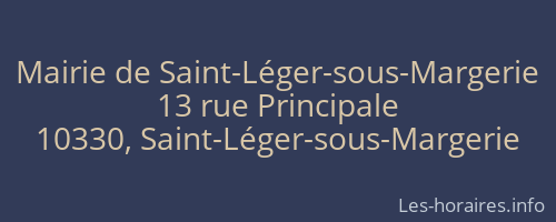 Mairie de Saint-Léger-sous-Margerie