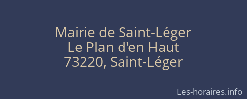 Mairie de Saint-Léger