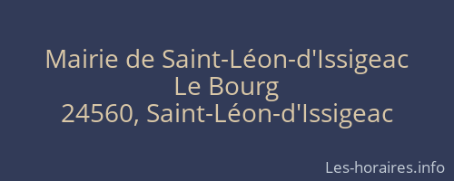 Mairie de Saint-Léon-d'Issigeac