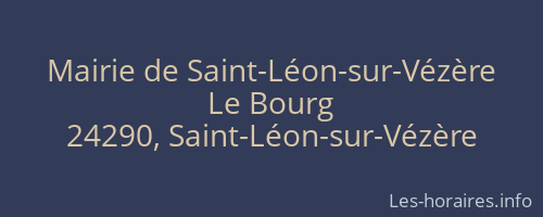 Mairie de Saint-Léon-sur-Vézère