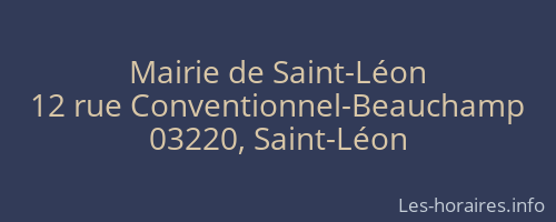 Mairie de Saint-Léon