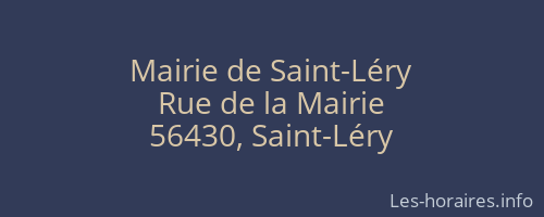 Mairie de Saint-Léry