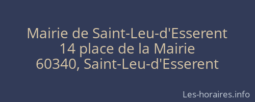 Mairie de Saint-Leu-d'Esserent