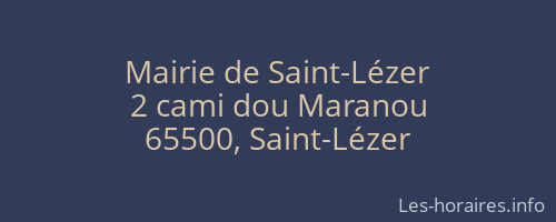 Mairie de Saint-Lézer