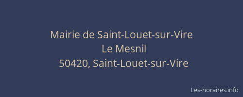 Mairie de Saint-Louet-sur-Vire