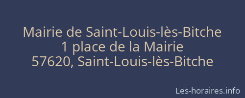 Mairie de Saint-Louis-lès-Bitche