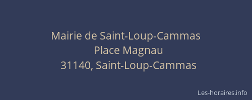 Mairie de Saint-Loup-Cammas