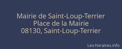 Mairie de Saint-Loup-Terrier