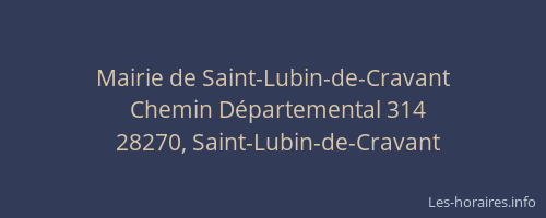 Mairie de Saint-Lubin-de-Cravant