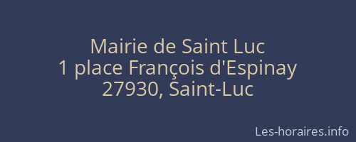 Mairie de Saint Luc