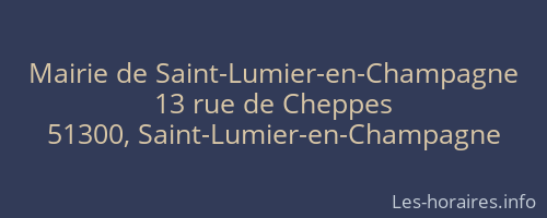 Mairie de Saint-Lumier-en-Champagne