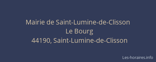 Mairie de Saint-Lumine-de-Clisson