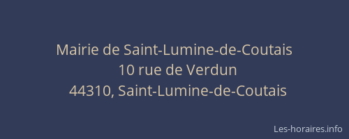 Mairie de Saint-Lumine-de-Coutais