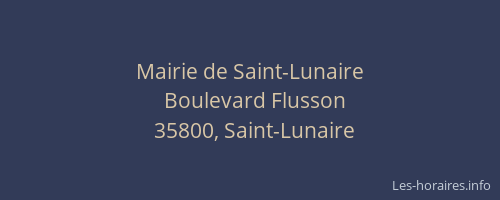 Mairie de Saint-Lunaire