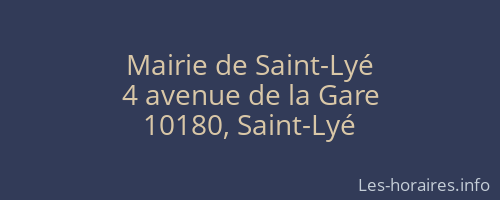 Mairie de Saint-Lyé