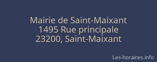 Mairie de Saint-Maixant