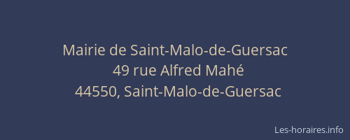 Mairie de Saint-Malo-de-Guersac