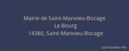 Mairie de Saint-Manvieu-Bocage