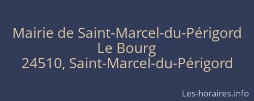 Mairie de Saint-Marcel-du-Périgord