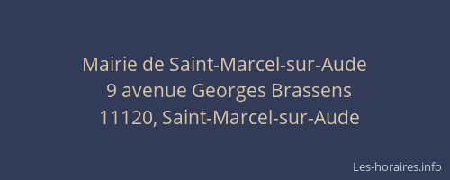 Mairie de Saint-Marcel-sur-Aude