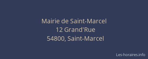Mairie de Saint-Marcel